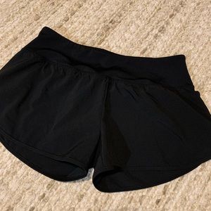 Zyia black run shorts, only worn once, size Large